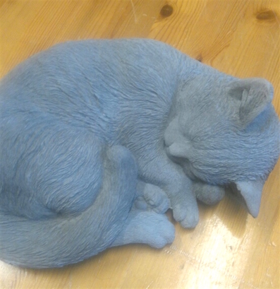 Sovande Katt Skulptur 397