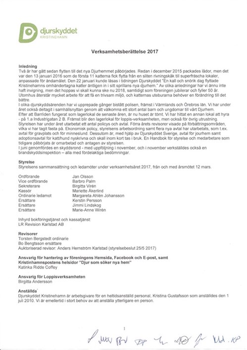 Verksamhetsbera ̈ttelse 2017 800